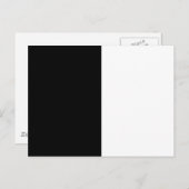Halfzwart en half wit Midden passen dit aan Briefkaart (Voorkant / Achterkant)