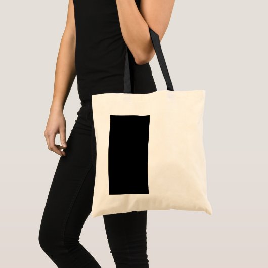 Halfzwart en half wit Midden passen dit aan Tote Bag (Voorkant (product))