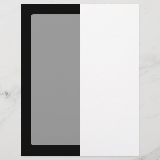 Halfzwarte en halve witte strepen (Voorkant)