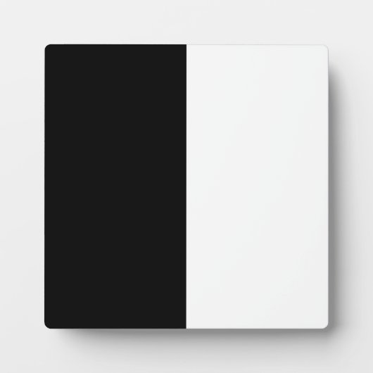 Halfzwarte en halve witte strepen fotoplaat (Voorkant)