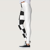 Halfzwarte en witte leggings (Links)