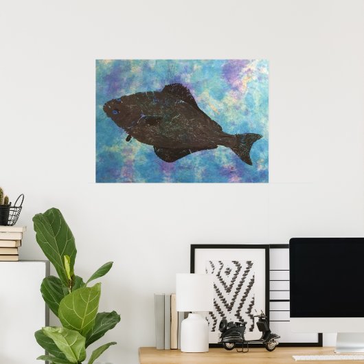 Halibut - 28 x 20-inch Poster (Thuiskantoor)