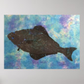 Halibut - Poster 28" x 20" (Devant)