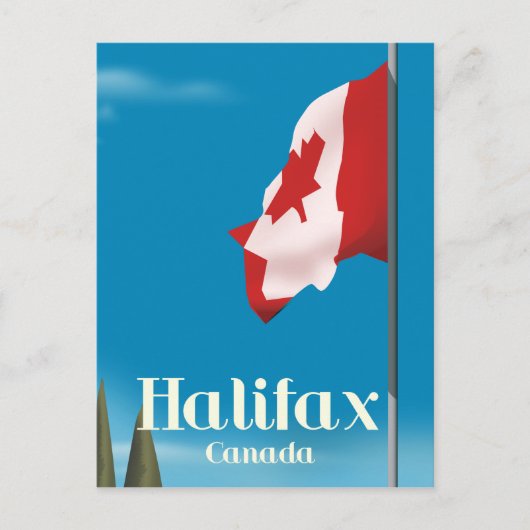Halifax Canada Reisposter Briefkaart (Voorkant)