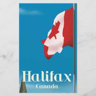 Halifax Canada Reisposter Briefpapier