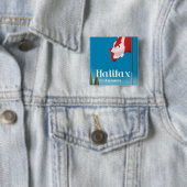 Halifax Canada Reisposter Vierkante Button 5,1 Cm (In situ)