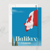 Halifax Canada Travel poster Briefkaart (Voorkant / Achterkant)