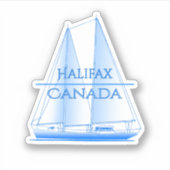 Halifax Coastal Nautical Sailing Sailor Sticker (Voorkant)