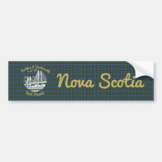 Halifax Dartmouth beste vrienden bumper sticker (Voorkant)