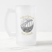 Halifax Dartmouth N.S. Meilleurs amis mug dépoli (Gauche)