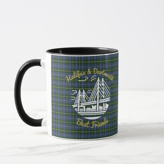 Halifax Dartmouth vrienden tartan koffiecombo mok (Links)