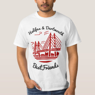 Halifax en Dartmouth Bestvrienden Nova Scotia T-shirt