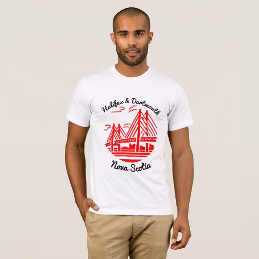 Halifax en Dartmouth Nova Scotia shirt bridge (Voorkant volledig)