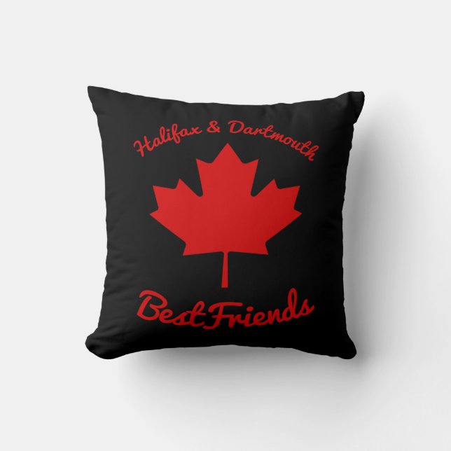 Halifax et Dartmouth Bestfriends canada coussin (Recto)