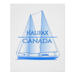 Halifax Kustster Nautical Sailor Perfect Poster