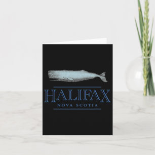 Halifax Nova Scotia Canada  Whale Design Kaart
