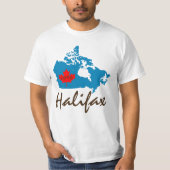 Halifax Nova Scotia Custom Canada Province shirt (Voorkant)