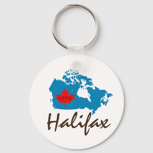 Halifax Nova Scotia Customize Canada sleutelhanger (Voorkant)