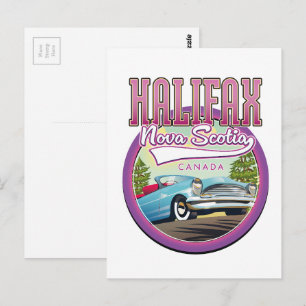 Halifax Nova Scotia reizen logo Briefkaart