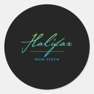 Halifax Nova Scotia Ronde Sticker