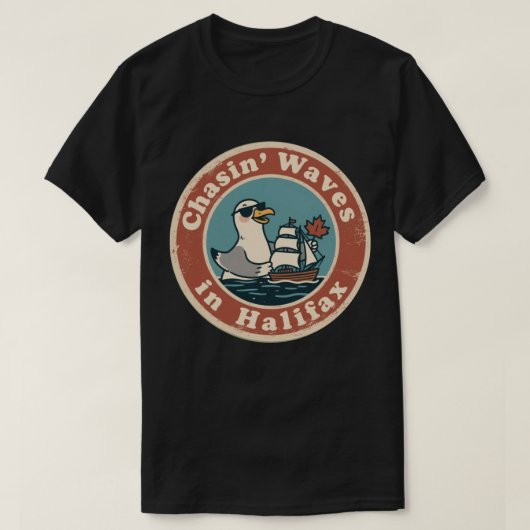 Halifax Nova Scotia Zeilplezier T-shirt (Design voorkant)