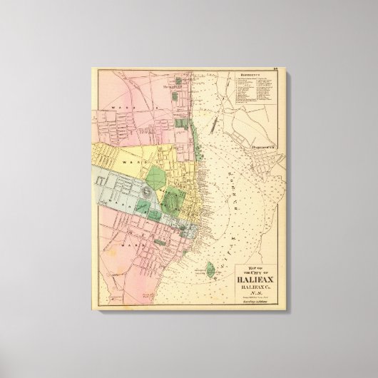 Halifax, NS Canvas Afdruk (Voorkant)