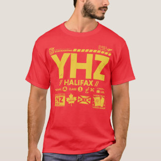  Halifax YHZ luchthavencode Reisdag Retro T-shirt