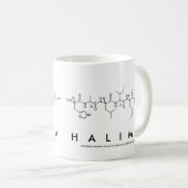 Halima peptide nom mug (Devant droit)