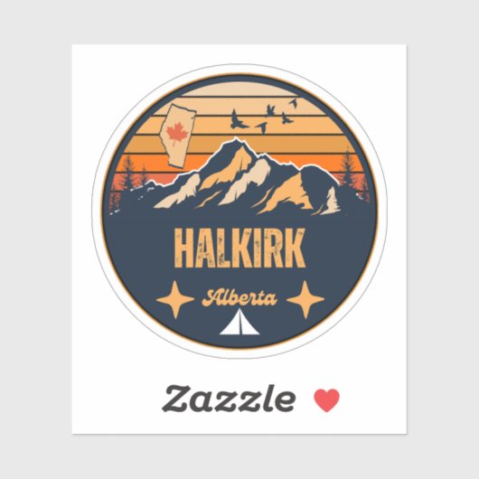 Halkirk, Alberta Sticker (Vel)