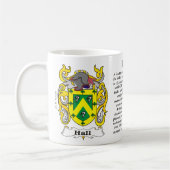 Hall Family Coat of Arms a mok (Links)