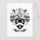 Hall Family Crest Coat of Arms Briefkaart (Voorkant)