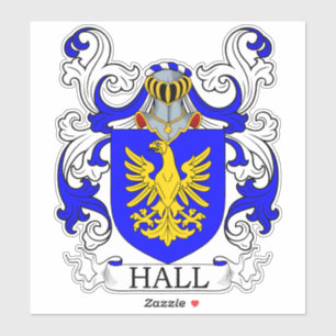 Hall Family Crest Sticker