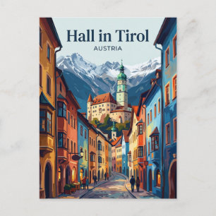 Hall in Tirol Oostenrijk Briefkaart