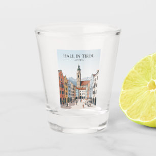Hall in Tirol Oostenrijk Shot Glas