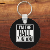 Hall Monitor Gift Terug naar School Student Sleutelhanger (Voorkant)