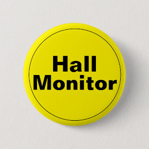Hall Monitor School Ronde Button 5,7 Cm