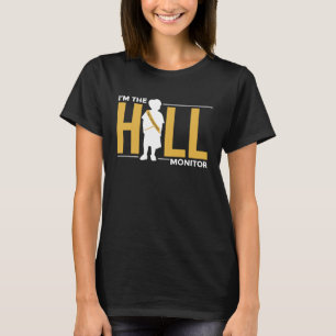 Hall Monitor terug naar schoolstudent T-shirt