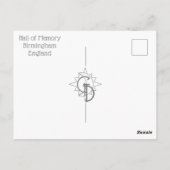 Hall Of Memory Ansichtkaart Briefkaart (Achterkant)