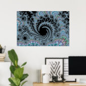 Hall of Swirls - Poster fractal (Bureau à domicile)