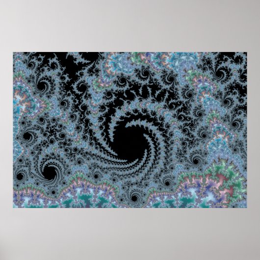 Hall of Swirls - Poster fractal (Devant)