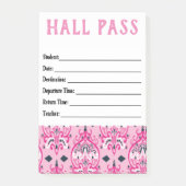 Hall Pass Post-it® Notes (Voorkant)