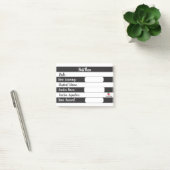 Hall Pass - zwarte en witte strepen Post-it® Notes (Kantoor)