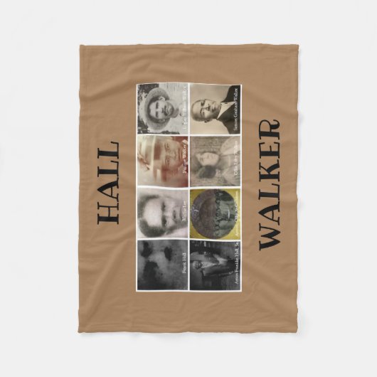 HALL WALKER BROWN FLEECE Blanket Deken (Voorkant)