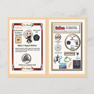 Hallam Wizard - Hafnium Element Briefkaart
