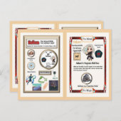 Hallam Wizard - Hafnium Element Briefkaart (Voorkant / Achterkant)