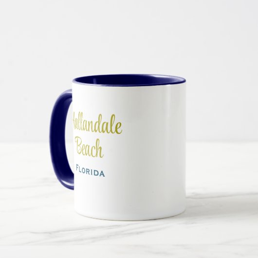 Hallandale Beach Floride Café Mug (Devant gauche)
