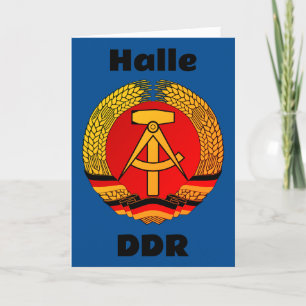 Halle, Deutsche Demokratische Republik - DDR Bedankkaart
