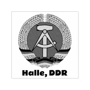 Halle, Deutsche Demokratische Republik - DDR Zelfinktende Stempel