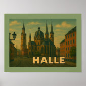 Halle Germany City Art Poster (Voorkant)