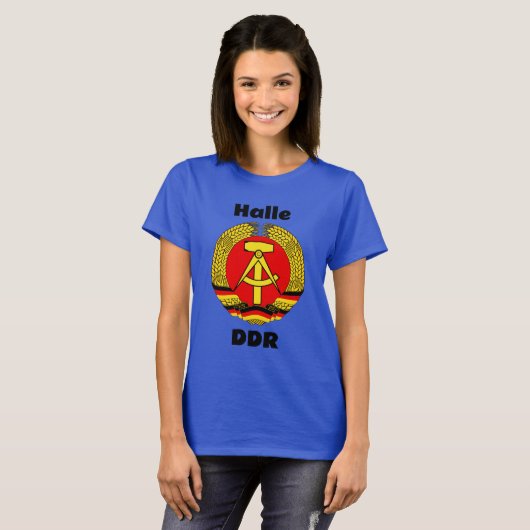 Halle, Oost-Duitsland (DDR, DDR) T-shirt (Voorkant volledig)